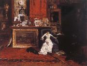 William Merritt Chase The Studio view oil on canvas